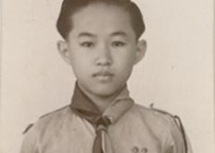 十二三歲當童軍時的司徒眉生
