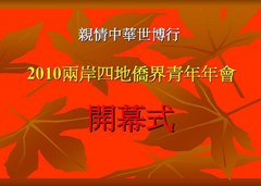兩岸四地僑界青年年會開幕式